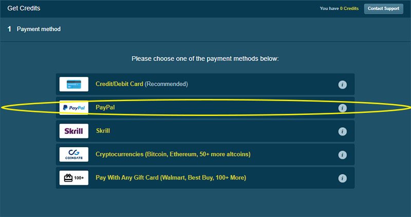 Liveprivates accept payments by PayPal
